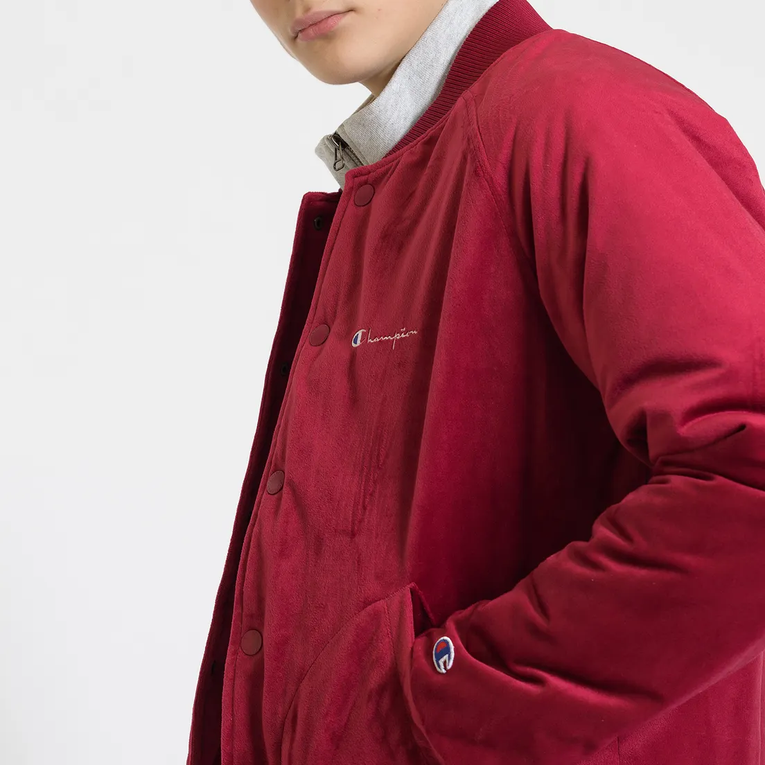 Champion Reverse Weave Мужская куртка бомбер Velvet Logo Backside