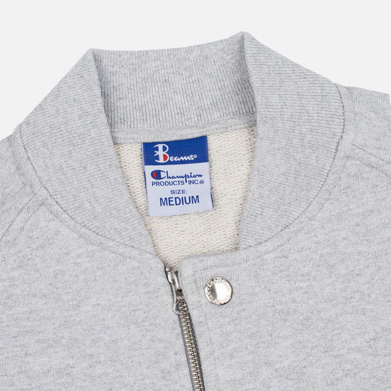 Мужская куртка бомбер Champion Reverse Weave x Beams Bomber Grey Marl