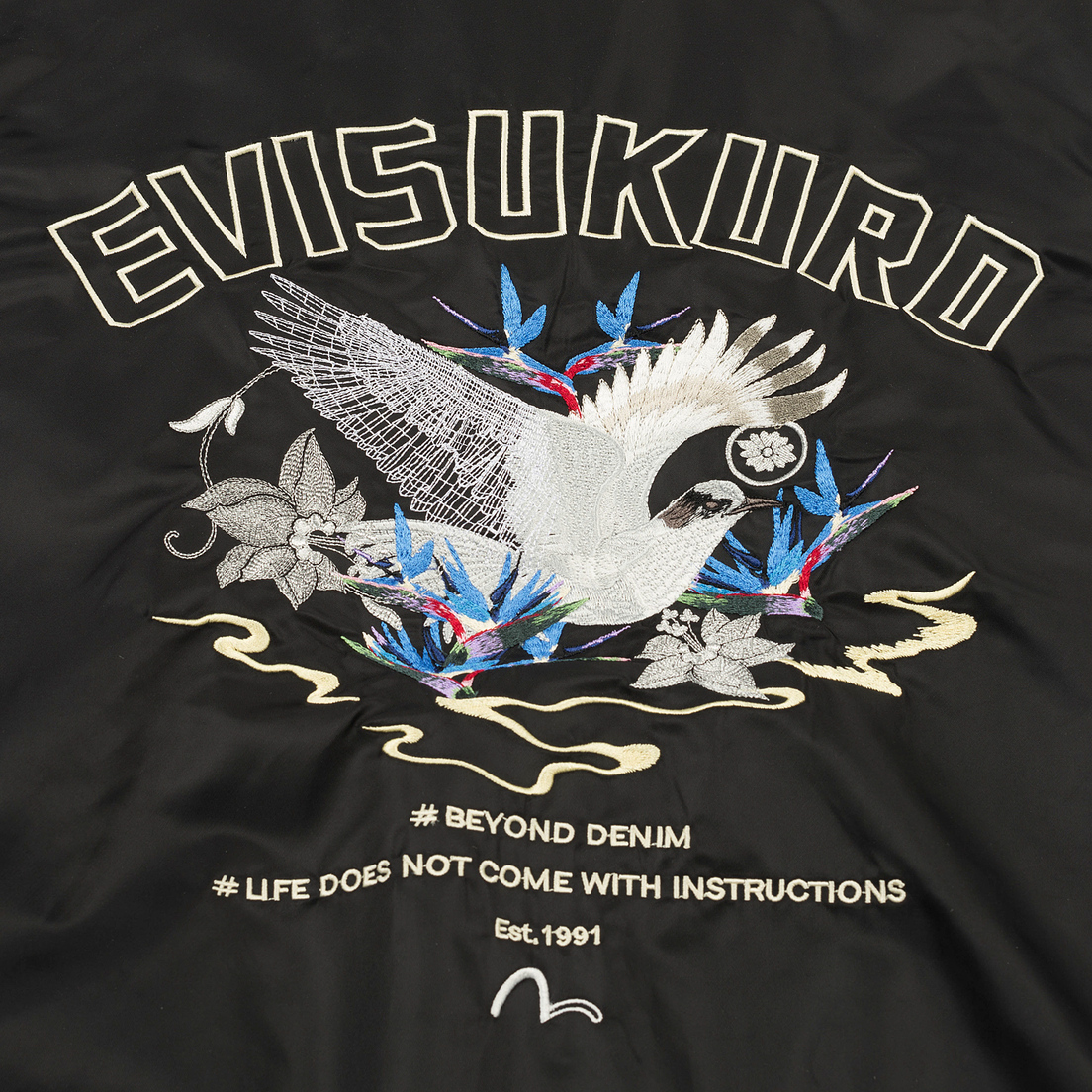 Evisu Мужская куртка бомбер Bird Outline