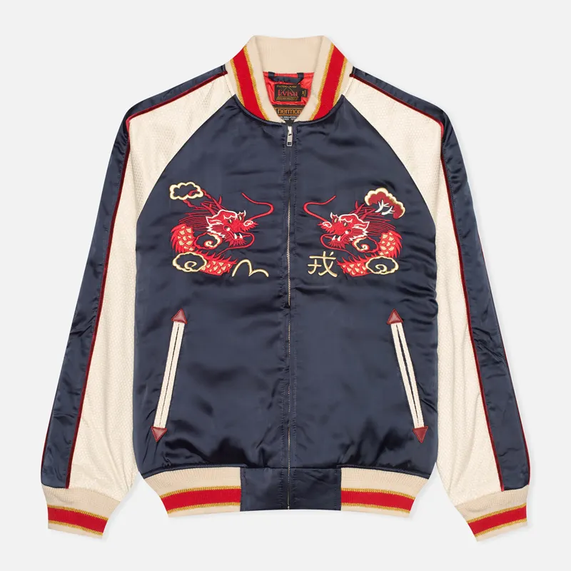 Evisu Мужская куртка бомбер Dragon Souvenir