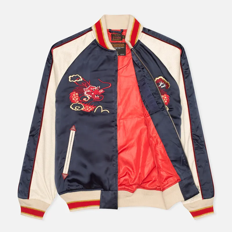 Evisu Мужская куртка бомбер Dragon Souvenir