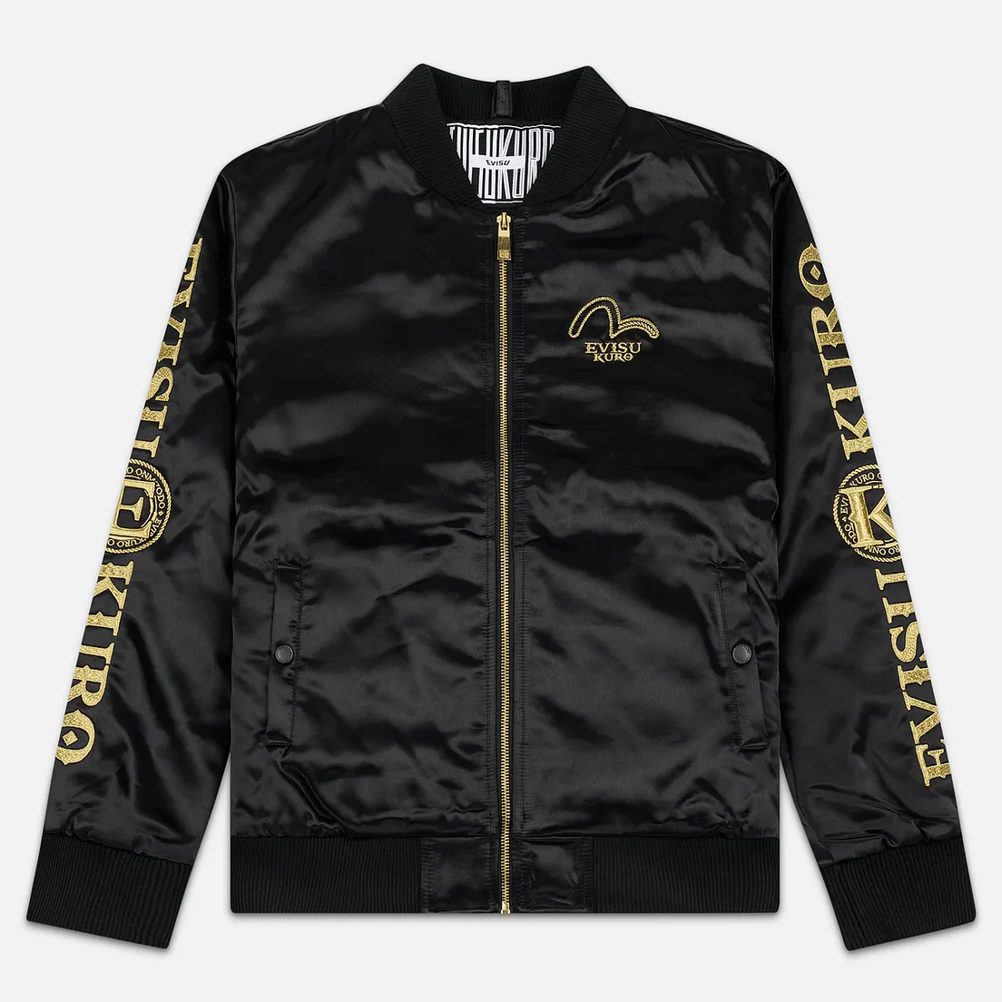 Evisu Мужская куртка бомбер Embroidered Hannya Heraldry MA-1