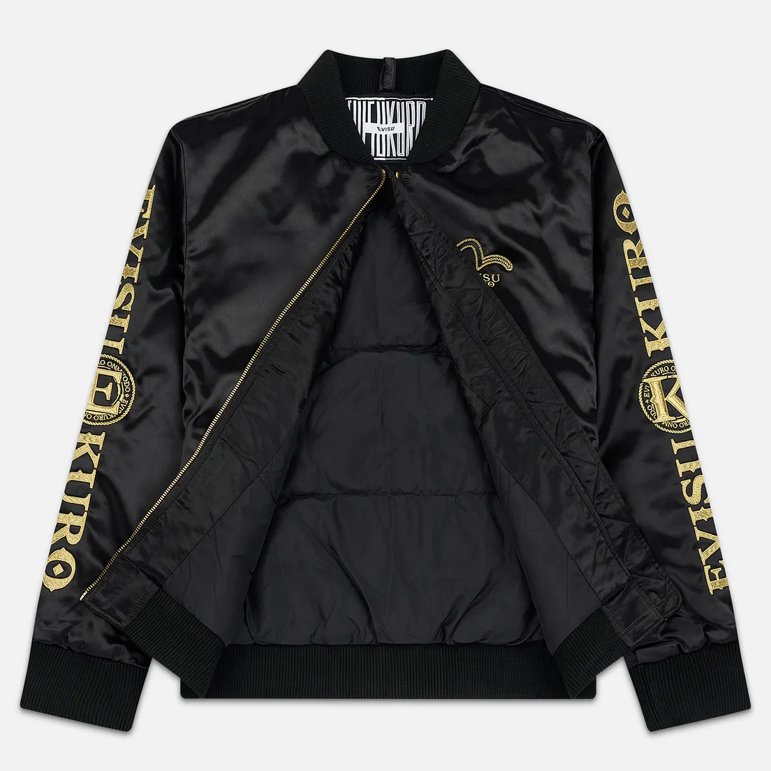 Evisu Мужская куртка бомбер Embroidered Hannya Heraldry MA-1