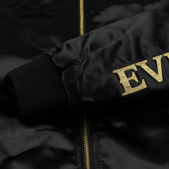 Мужская куртка бомбер Evisu Embroidered Hannya Heraldry MA-1 Black
