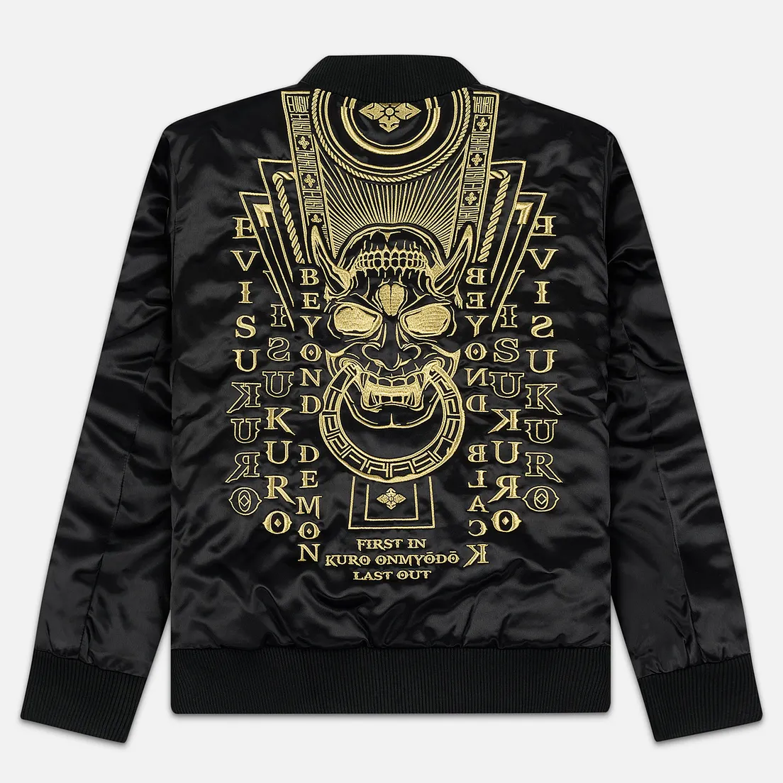 Evisu Мужская куртка бомбер Embroidered Hannya Heraldry MA-1