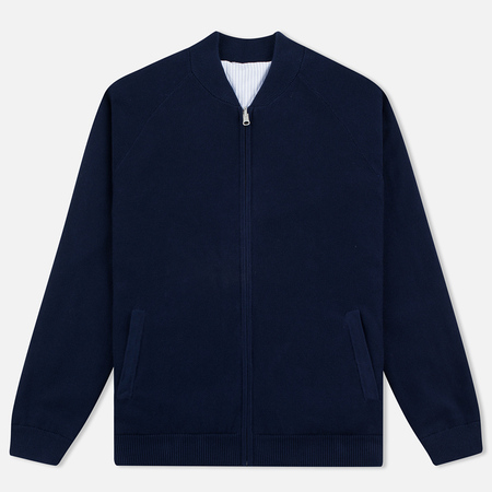 Мужская куртка бомбер Gant Rugger Knitted Sweat Harbor Navy