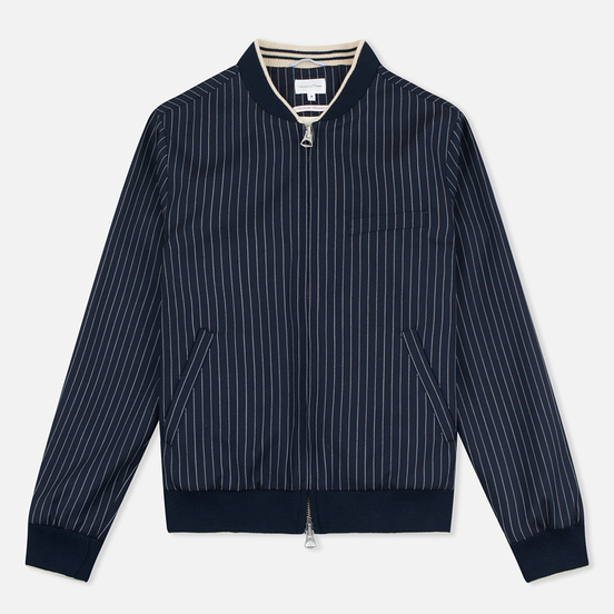 Мужская куртка бомбер Gant Rugger Pinstriped Navy