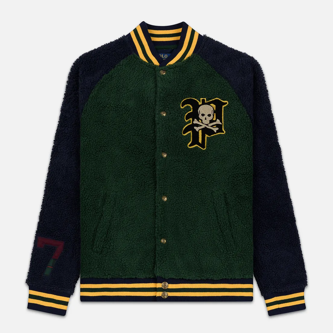 Polo Ralph Lauren Мужская куртка бомбер Fleece Letterman