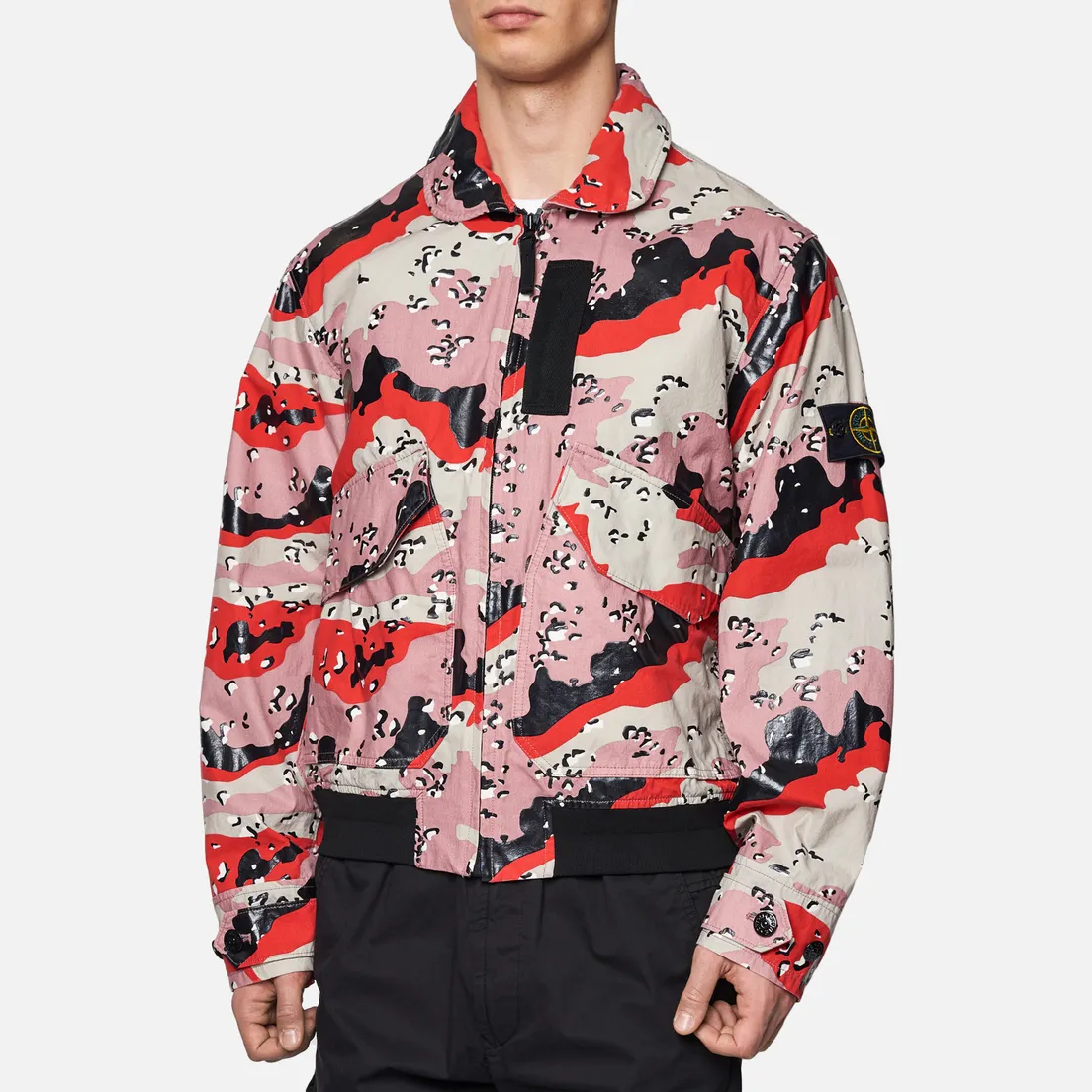 Stone Island Мужская куртка бомбер 3C+PU Desert Camo