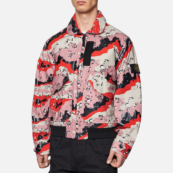 Мужская куртка бомбер Stone Island 3C+PU Desert Camo Plaster