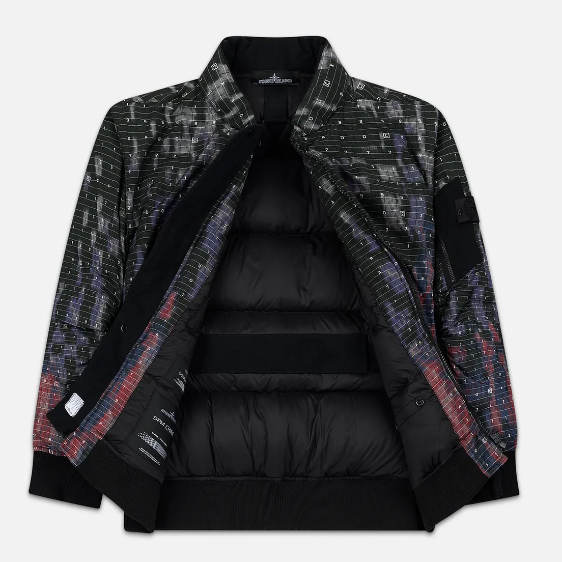 Stone Island Shadow Project Мужская куртка бомбер DPM Chine Wool
