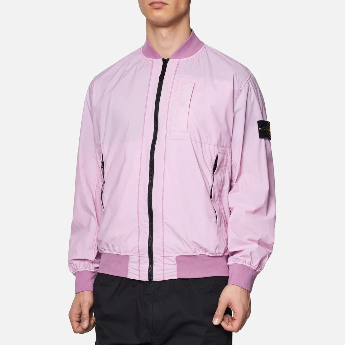 Stone Island Мужская куртка бомбер Skin Touch Nylon-TC