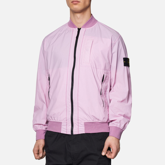 Мужская куртка бомбер Stone Island Skin Touch Nylon-TC Quartz Pink