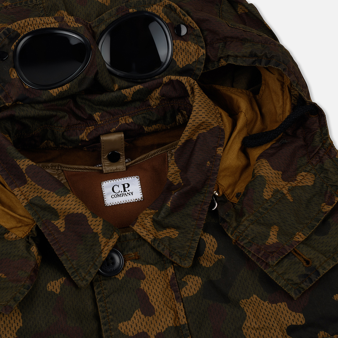 C.P. Company Мужская куртка 50 Fili Camo GD Goggle Det. Inner Watchviewer Mille