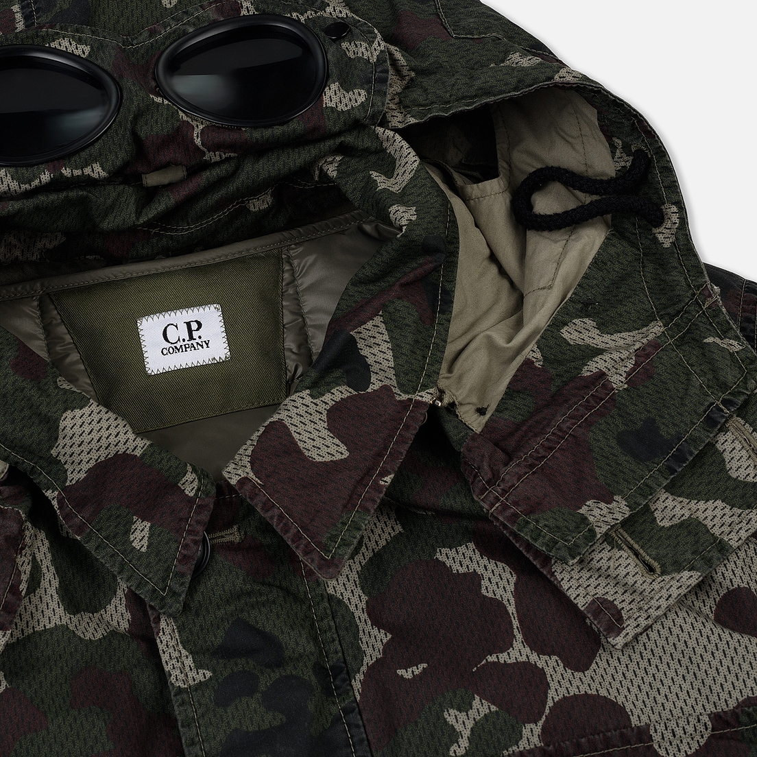 C.P. Company Мужская куртка 50 Fili Camo GD Goggle Det. Inner Watchviewer Mille