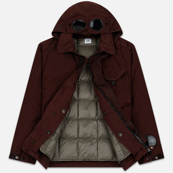 Мужская куртка C.P. Company 50 Fili Goggle Down Bitter Chocolate