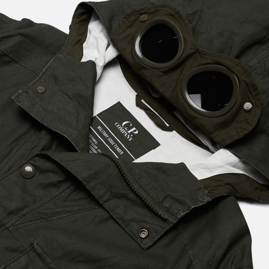 Мужская куртка C.P. Company Millie Miglia Plated Linen Forest Night