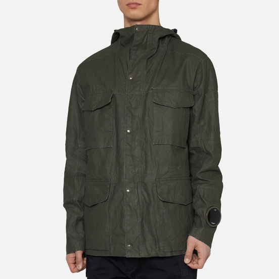 Мужская куртка C.P. Company Millie Miglia Plated Linen Forest Night