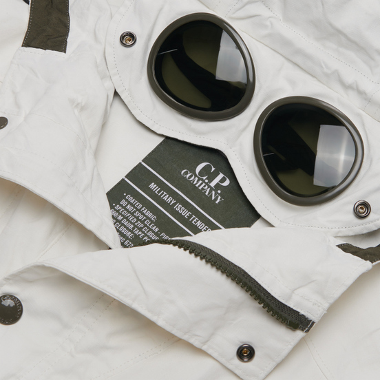 Мужская куртка C.P. Company Millie Miglia Plated Linen Gauze White