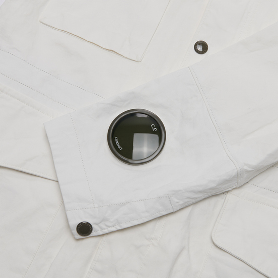 Мужская куртка C.P. Company Millie Miglia Plated Linen Gauze White