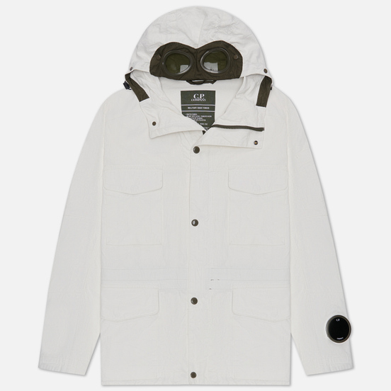 Мужская куртка C.P. Company Millie Miglia Plated Linen Gauze White