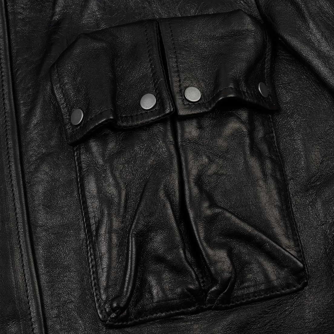 C.P. Company Мужская куртка Premium Leather Goggle Mille Field