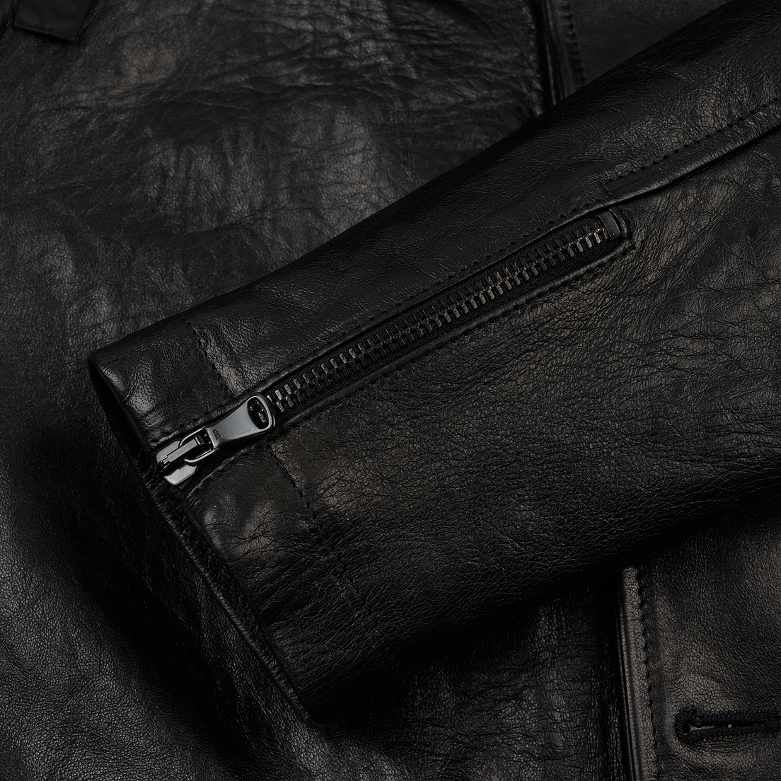 C.P. Company Мужская куртка Premium Leather Goggle Mille Field