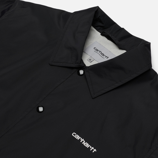 Мужская куртка Carhartt WIP Carhartt Script Coach 2.4 Oz Black/Wax