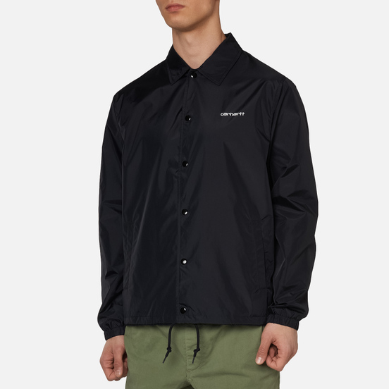 Мужская куртка Carhartt WIP Carhartt Script Coach 2.4 Oz Black/Wax