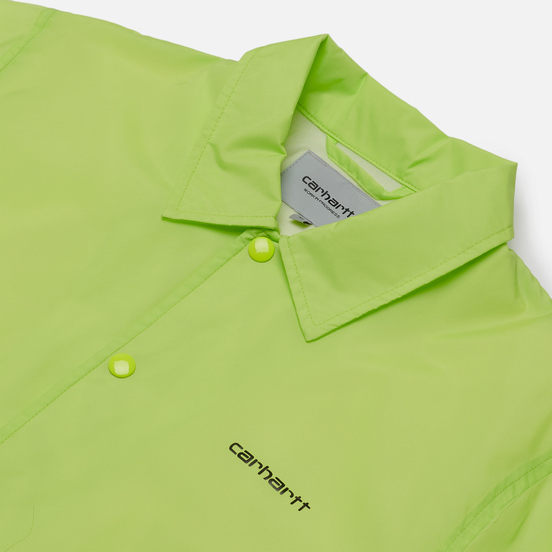 Мужская куртка Carhartt WIP Carhartt Script Coach 2.4 Oz Lime/Black