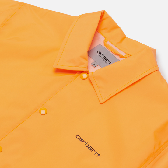 Мужская куртка Carhartt WIP Carhartt Script Coach 2.4 Oz Pop Orange/Black