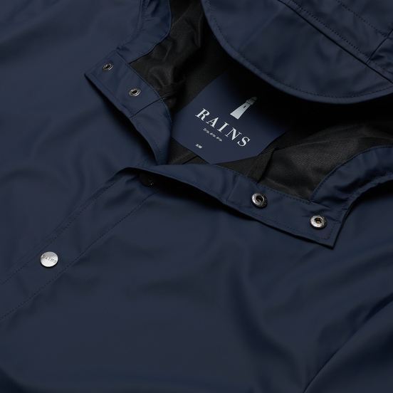 Мужская куртка дождевик Rains Long Jacket Blue