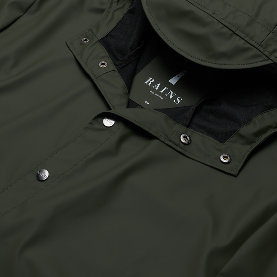 Мужская куртка дождевик Rains Long Jacket Green