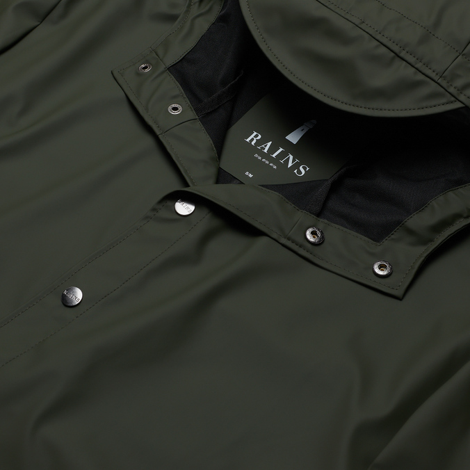 Мужская куртка дождевик RAINS, цвет зелёный, размер S-M 1202-03 Long Jacket - фото 2