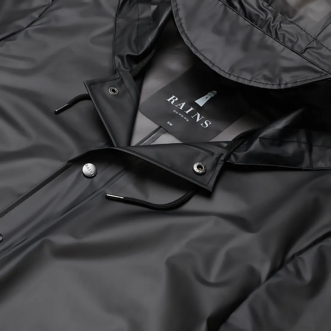 RAINS Мужская куртка дождевик Transparent Hooded