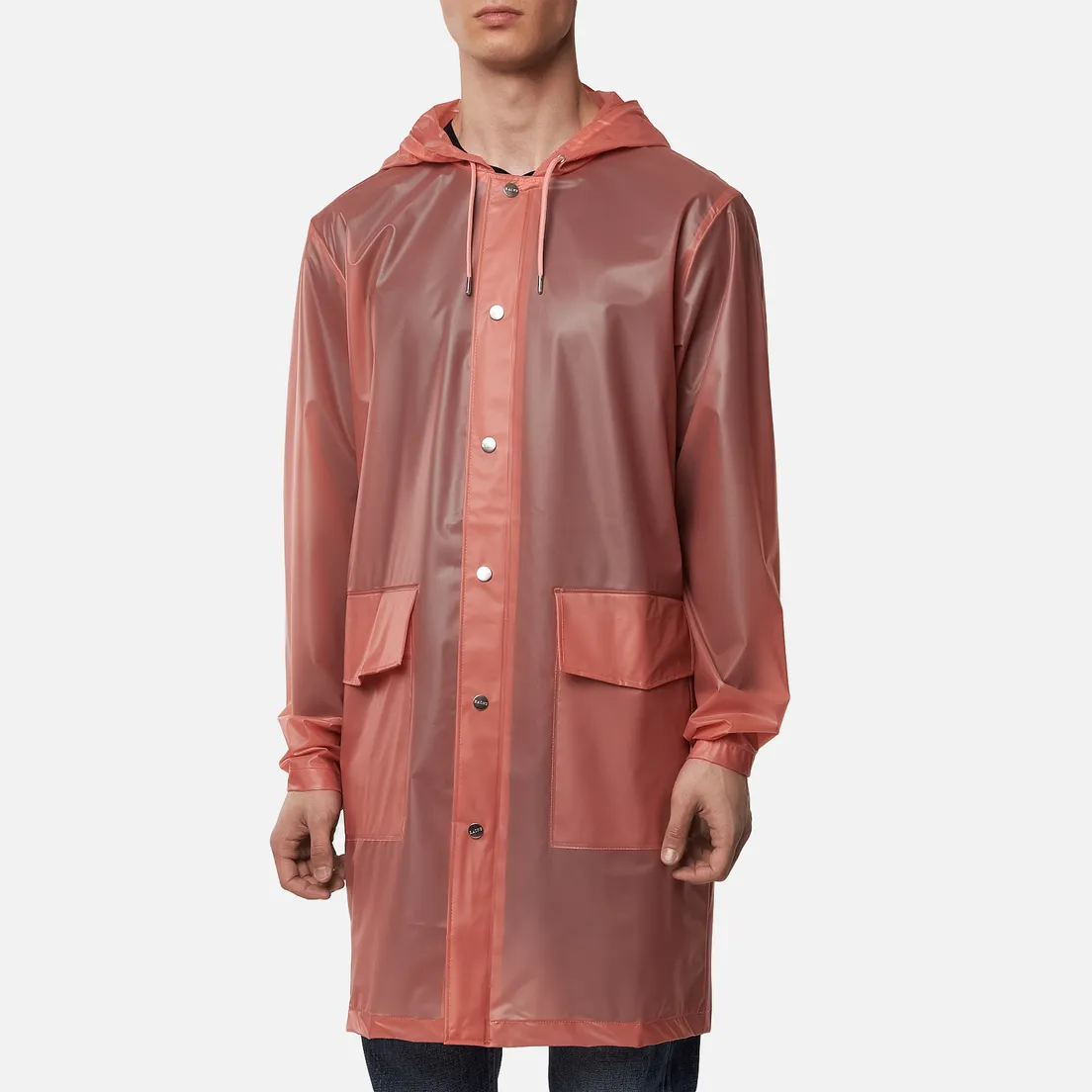 RAINS Мужская куртка дождевик Transparent Hooded