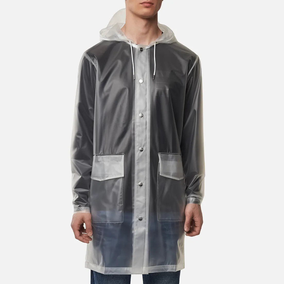 RAINS Мужская куртка дождевик Transparent Hooded