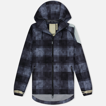 Мужская куртка Dupe Acid Tech 3L Hooded Shell Trafford Check Black/Dupe Logo Print