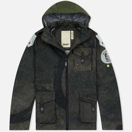 Мужская куртка Dupe Miglia Uno 3L Stowe Hooded Shell Graffiti Brown Camo/Ultras Dupe Print