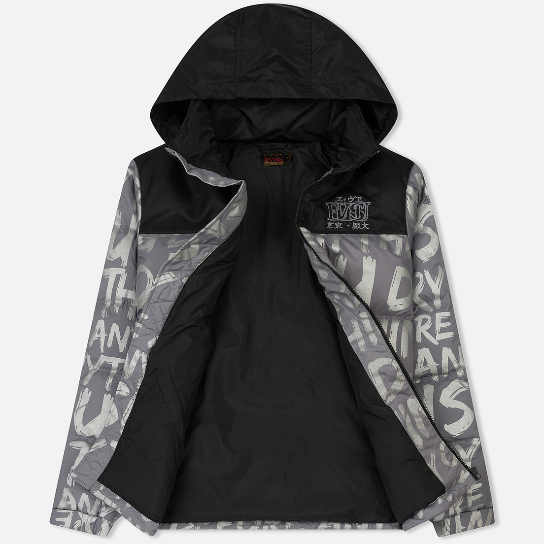 Evisu Мужская куртка All Over Evisu Statement Printed Down
