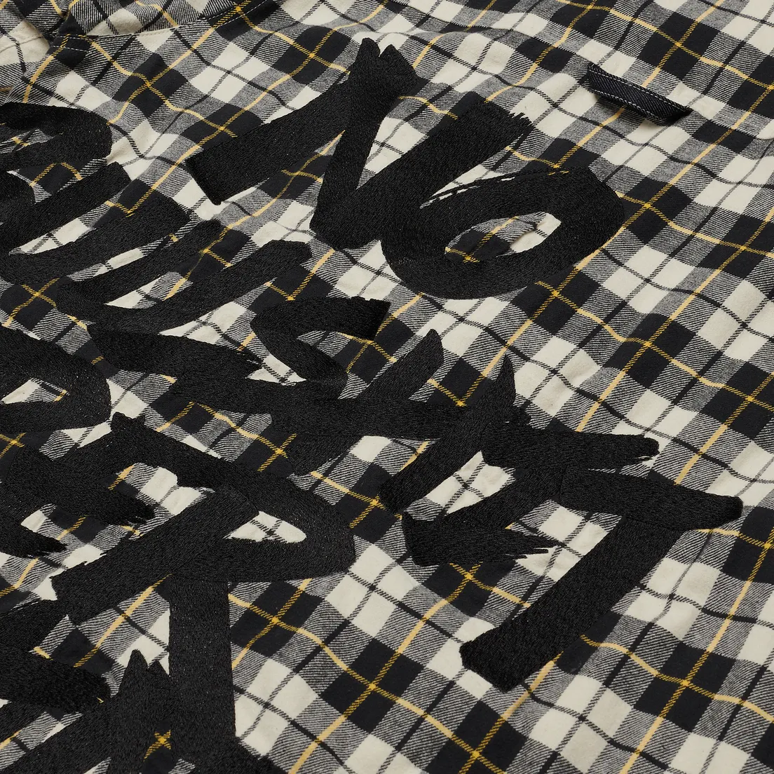 Evisu Мужская куртка Graffiti Oversize Padded Flannel Shirket