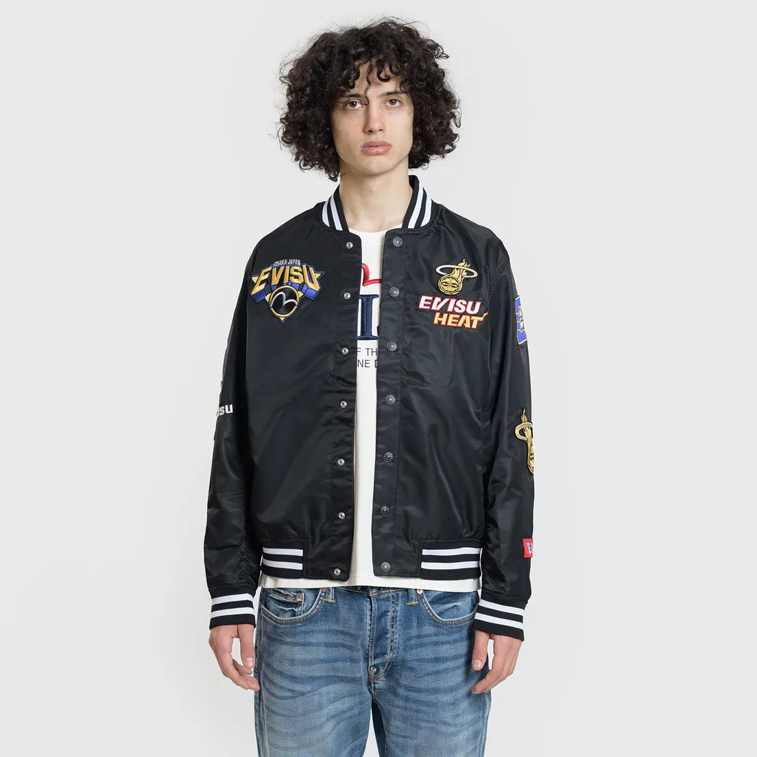 Evisu Мужская куртка Heritage NBA Clubs Embroidered Badges