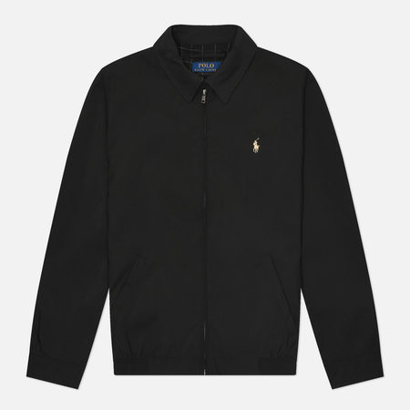 Мужская куртка харрингтон Polo Ralph Lauren Bi-Swing Windbreaker, цвет чёрный, размер XXXL
