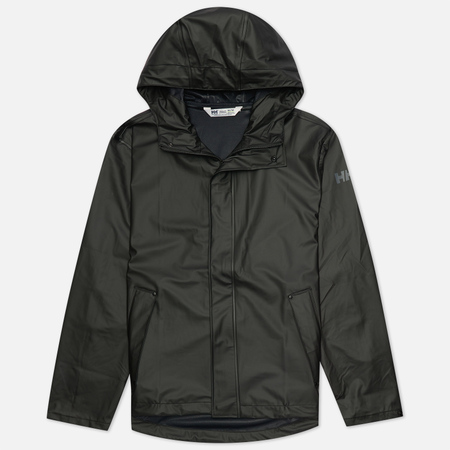 Мужская куртка дождевик Helly Hansen Moss, цвет чёрный