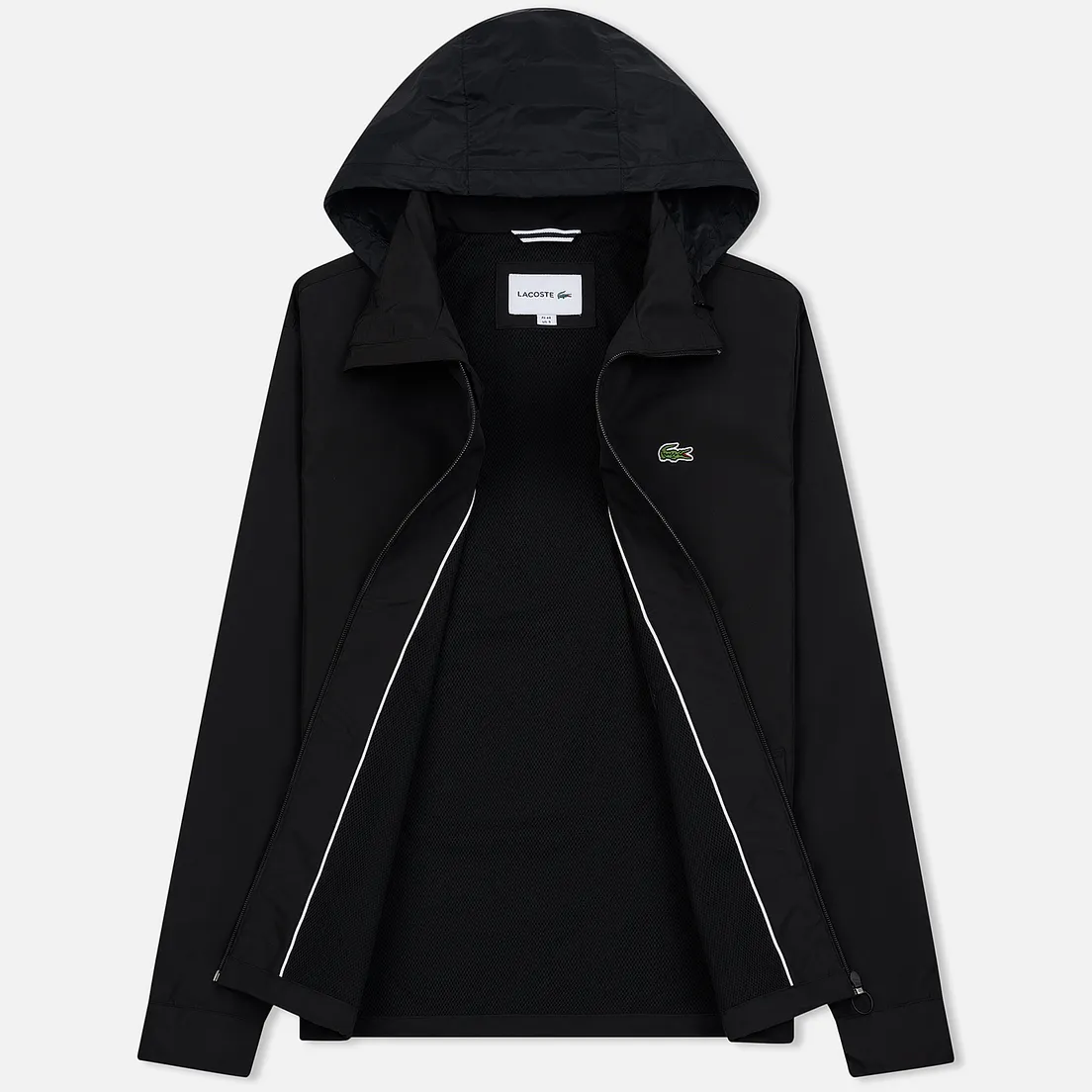 Lacoste Мужская куртка Concealed Hood Zippered Lightweight Taffeta
