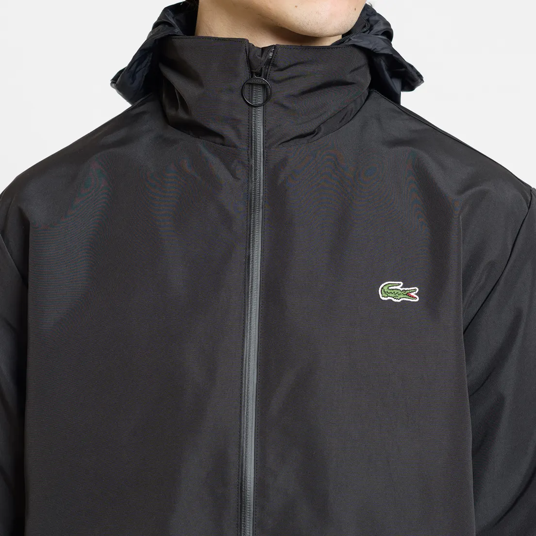 Lacoste Мужская куртка Concealed Hood Zippered Lightweight Taffeta