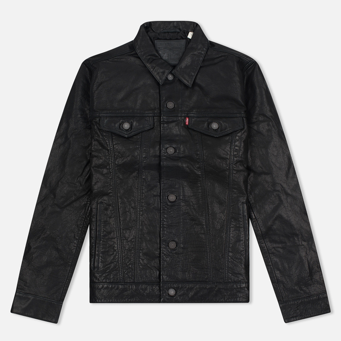 Мужская куртка Levi's Trucker Buffalo Leather Black