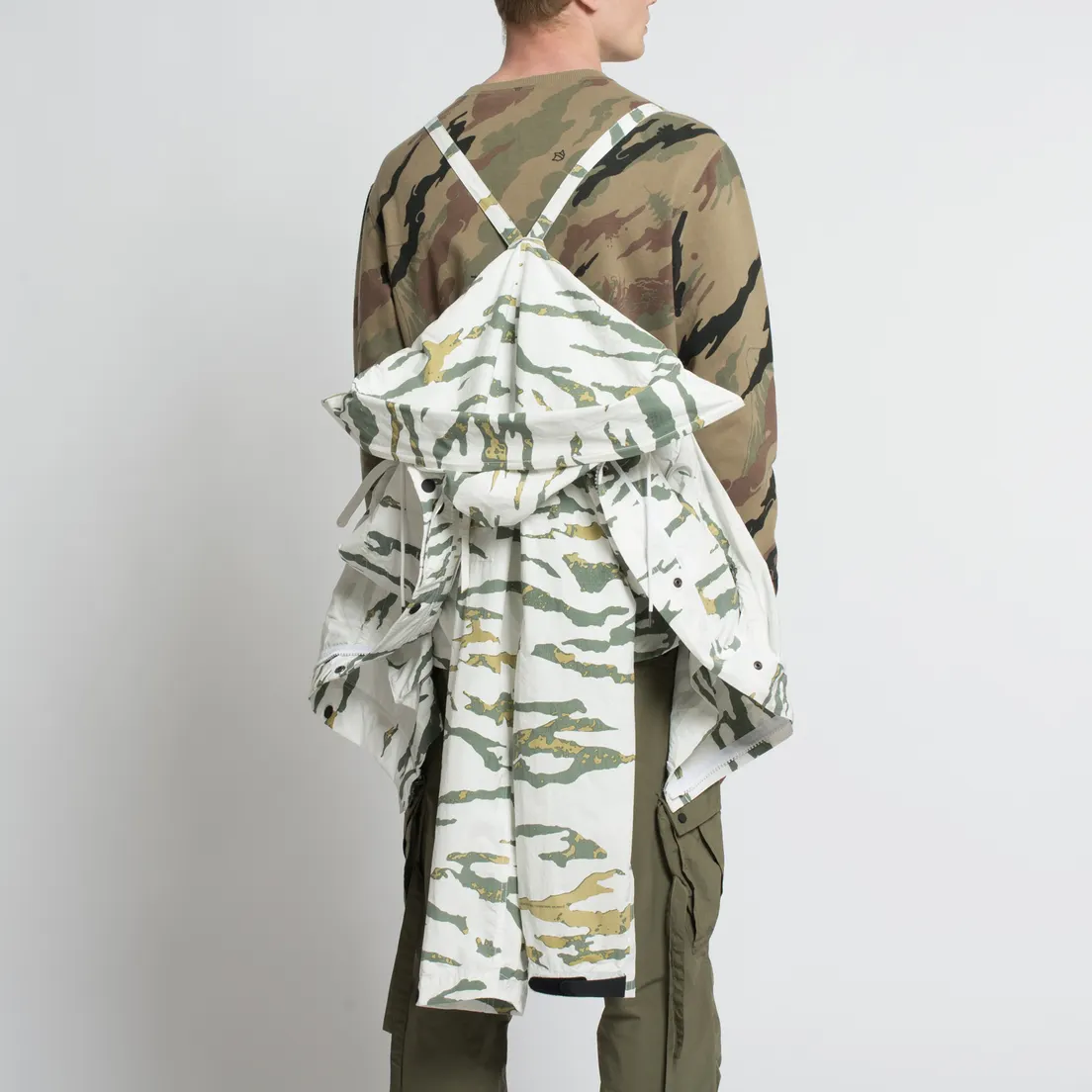 maharishi Мужская куртка Cargo Camo Smock Tigerstripe Murale