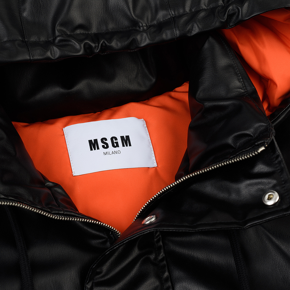 MSGM Мужская куртка Puffer Embroidered Logo