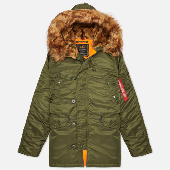 Мужская куртка парка Alpha Industries N3B VF 59 Dark Green
